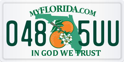 FL license plate 0485UU