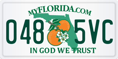 FL license plate 0485VC