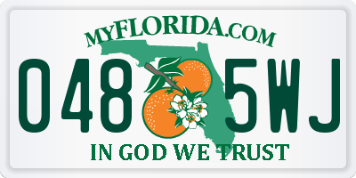 FL license plate 0485WJ