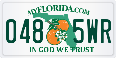 FL license plate 0485WR