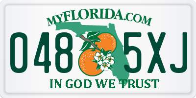 FL license plate 0485XJ