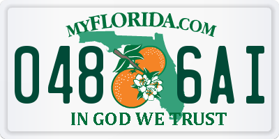 FL license plate 0486AI