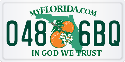FL license plate 0486BQ