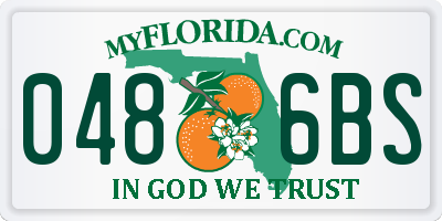 FL license plate 0486BS