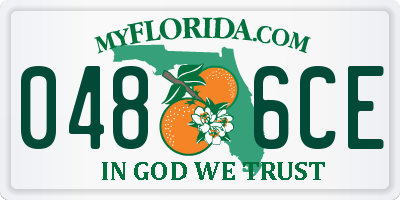 FL license plate 0486CE
