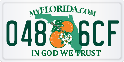 FL license plate 0486CF