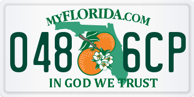 FL license plate 0486CP
