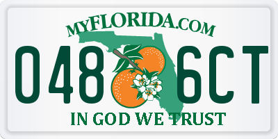 FL license plate 0486CT