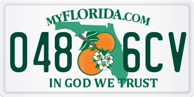 FL license plate 0486CV