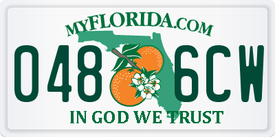 FL license plate 0486CW