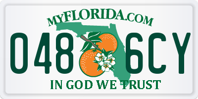 FL license plate 0486CY
