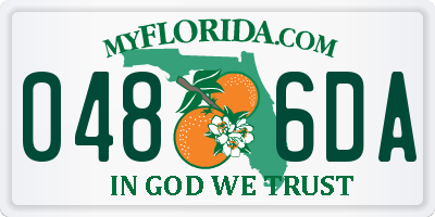 FL license plate 0486DA