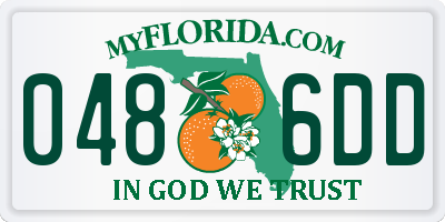 FL license plate 0486DD