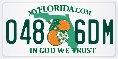 FL license plate 0486DM