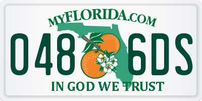 FL license plate 0486DS