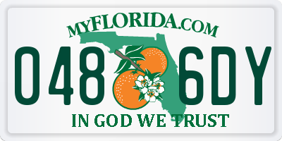 FL license plate 0486DY