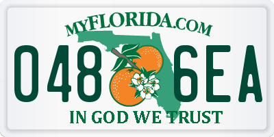 FL license plate 0486EA