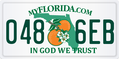 FL license plate 0486EB