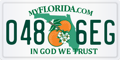 FL license plate 0486EG