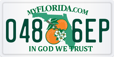 FL license plate 0486EP