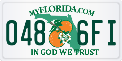 FL license plate 0486FI