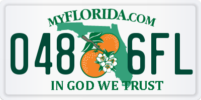 FL license plate 0486FL