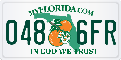 FL license plate 0486FR