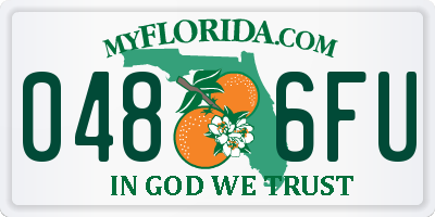 FL license plate 0486FU