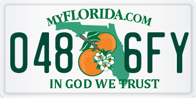 FL license plate 0486FY