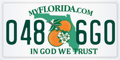 FL license plate 0486GO