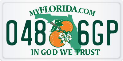 FL license plate 0486GP