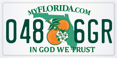 FL license plate 0486GR