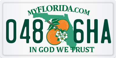 FL license plate 0486HA