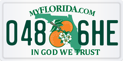 FL license plate 0486HE