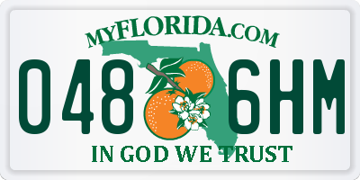 FL license plate 0486HM