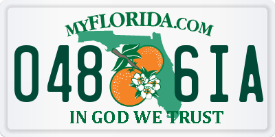 FL license plate 0486IA