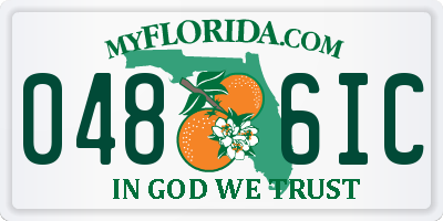 FL license plate 0486IC