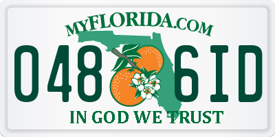 FL license plate 0486ID