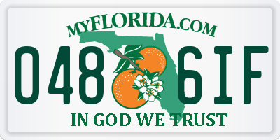 FL license plate 0486IF