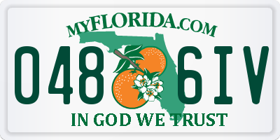 FL license plate 0486IV