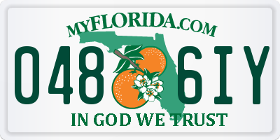 FL license plate 0486IY