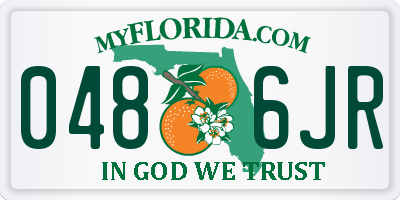 FL license plate 0486JR