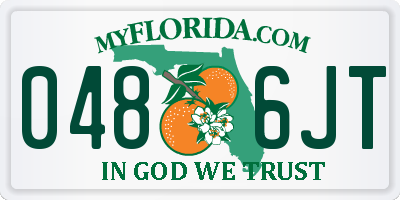FL license plate 0486JT