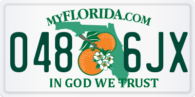 FL license plate 0486JX
