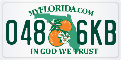 FL license plate 0486KB