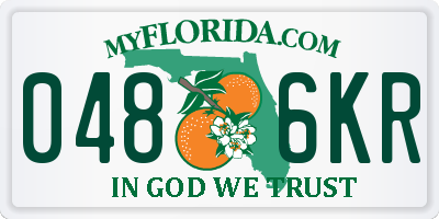FL license plate 0486KR