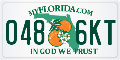 FL license plate 0486KT