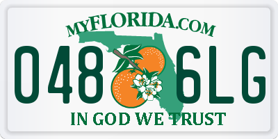 FL license plate 0486LG