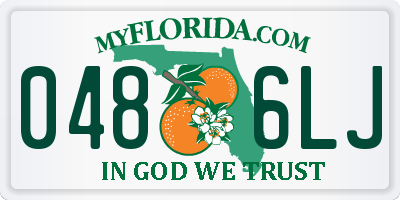 FL license plate 0486LJ