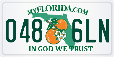 FL license plate 0486LN